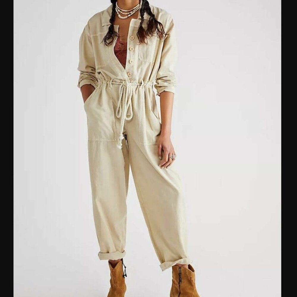 Free People Quinn Coveralls Size S